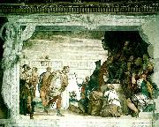 Paolo  Veronese sebastian before diocletian painting